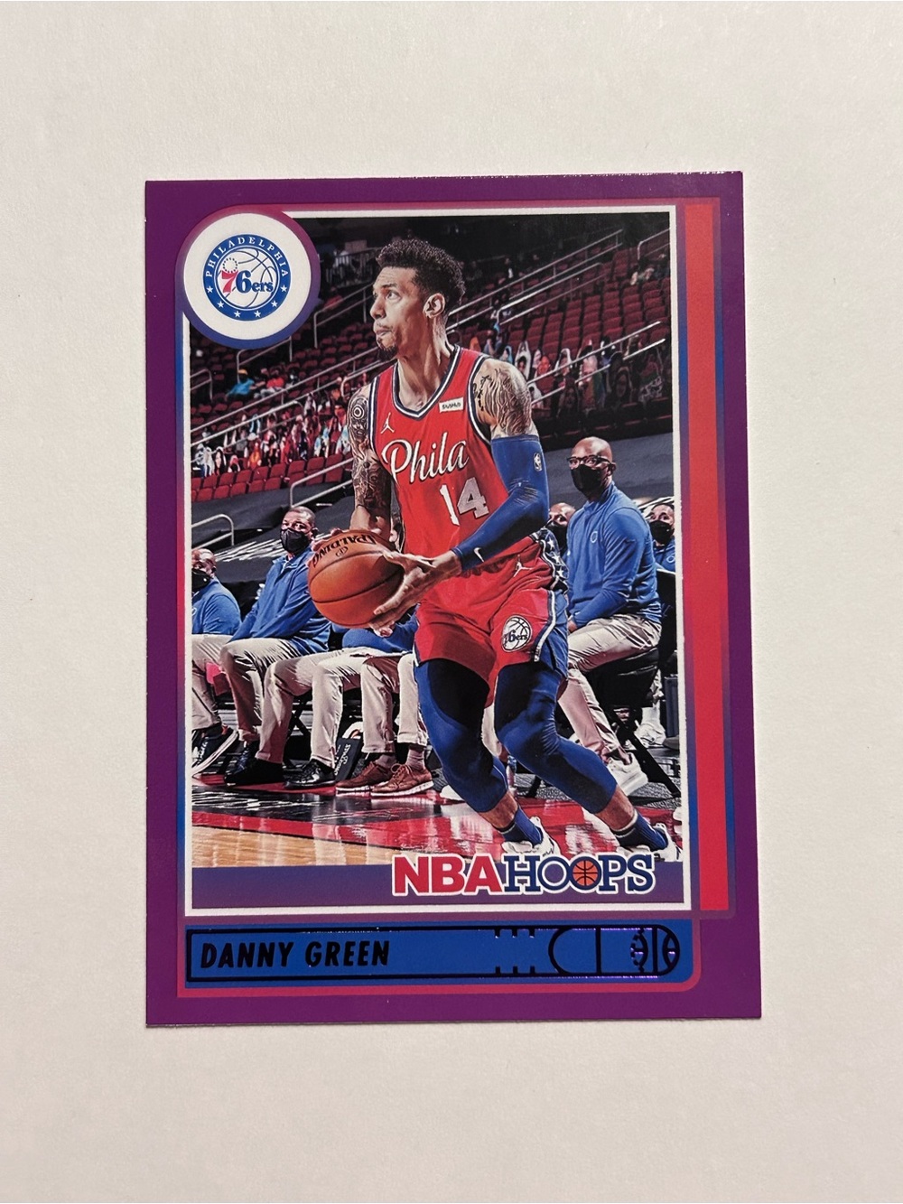 NBA Hoops Danny Green Philadelphia 76ers Basketball Card - Red & Blue